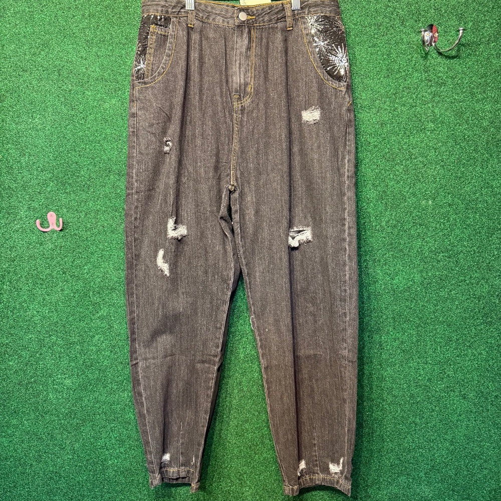 325 NWOT POL Sequin Jeans w/Distress